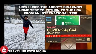 Using the ABBOTT COVID19 BinaxNOW HOME TEST via EMED for Travel  Full Process  Returning to USA [upl. by Eniar]