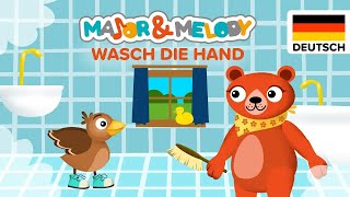 Hände Waschen mit Spaß 🧼 Kinderlieder Majorandmelody WirLiebenKinderlieder [upl. by Gollin]