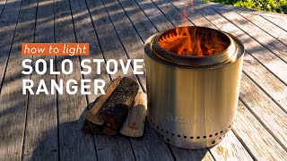 How To Create A SmokeFree Fire In The Solo Stove RANGER [upl. by Ennovad237]