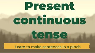 present continuous tense imperfect tense [upl. by Chobot101]