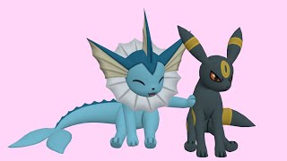 Vaporeon Surprises Umbreon Comedy animation [upl. by Heinrik]