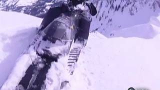 Snowmobile Almost Goes Over Cliff [upl. by Rudiger]