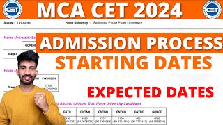 MCA CET Admission Process Starting Dates 2024  When Mca Cet Admission Process will start [upl. by Lorrin]