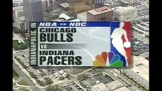 NBA On NBC  Bulls  Pacers 1998 ECF Game 4 Highlights [upl. by Einnaj]