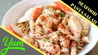 Seafood Pasta Salad Recipe with Shrimp and Crab  How to make Pasta Salad [upl. by Teryl]