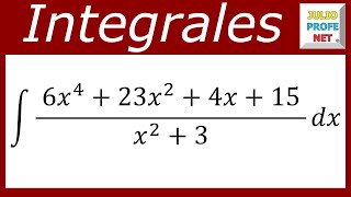 INTEGRACIÓN POR FRACCIONES PARCIALES  Ejercicio 4 [upl. by Mchugh]