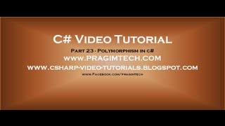 Part 23  C Tutorial  Polymorphism in cavi [upl. by Leitao782]