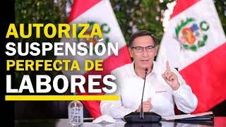 PERÚ Ejecutivo estableció modalidad de suspensión perfecta de labores [upl. by Petronia]