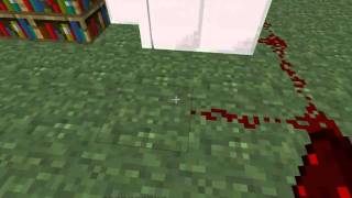 Minecraft  Pistons tutorial How to make a secret bookshelf door [upl. by Ettenrahs117]