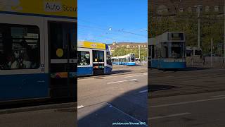 Strassenbahnen beim Hauptbahnhof Zürich [upl. by Alten]