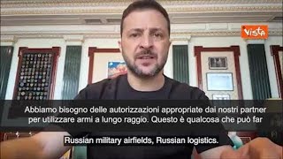 Guerra Ucraina Zelensky quotLa Russia deve essere costretta alla pacequot [upl. by Areek]