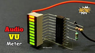 New LED VU Meter Circuit  Electronic Project [upl. by Eitisahc]