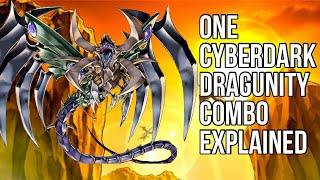 One Cyberdark Dragunity Combo Explained Step By Step  Cyber Herald of Ultimateness 5 Omni Negates [upl. by Dnalloh599]