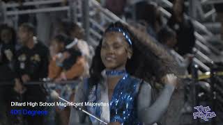 DILLARD HIGH SCHOOL MARCHING BAND 2022  400 DEGREES featuring THE MAGNIFICENT MAJORETTES [upl. by Ahsilahk]