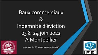 Baux commerciaux amp Indemnités déviction [upl. by Ettedualc819]