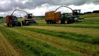 Krone Big X 500 Versus Claas 950 [upl. by Imena]