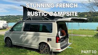 Stopped at a Stunning rural Campsite in France in our VW California Ocean Campervan [upl. by Aicenod43]