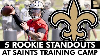 5 Saints Rookies SHOWING OUT At New Orleans Saints Training Camp [upl. by Voltz]