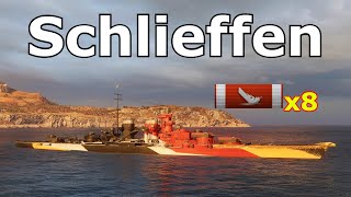 World of WarShips Schlieffen  8 Kills [upl. by Durand]