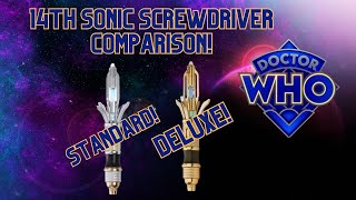 14th Doctor Sonic Screwdriver Standard Edition and Deluxe Gold Edition Comparison🤙🏽🪛🟦 [upl. by Chuipek]