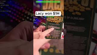 Lacy won 1 million off a scratch ticket fyp foryou foryoupage viral trending Lacy [upl. by Sherri537]