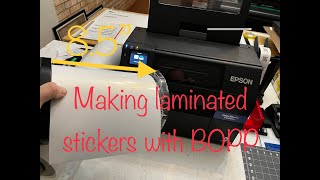 Making Stickers With BOPP Using Epson ColorWorks C6500Au [upl. by Ati296]