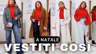 2O IDEE SU COME INDOSSARE IL MAGLIONE ROSSO IN MODO ORIGINALE  Isabella Emme [upl. by Lecram]