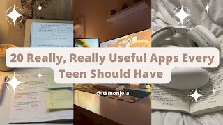 20 Really Really Useful Apps Every Teenager Should Have 202324 TeenTips Apps Teenager Teen [upl. by Strawn]