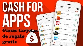 Como conseguir tarjetas de regalo gratis  Cash For Apps [upl. by Enomar]