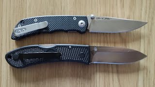 Spartan Blades Talos vs KABAR Dozier Folding Hunter knives size comparison [upl. by Stoops]