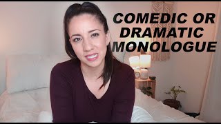 2 Minute Audition Monologue  ComedicDramatic Monologue  Day 20 of 31 SelfTape Challenge [upl. by Faulkner]