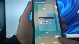 How to change app icon size in samsung A16 5g [upl. by Lynna]
