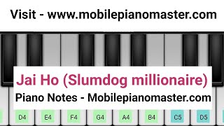 Jai Ho PianoSlumdog MillionairePiano KeyboardPiano LessonsPiano Musiclearn piano OnlineMobile [upl. by Fabozzi]