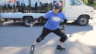 How to Do a Power Slide  RollerSkate [upl. by Couq90]