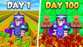 I Spent 100 Days Building OP FARMS In Hardcore Minecraft 8 [upl. by Sone]