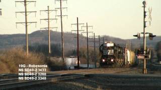 Canadian Mexican and EMD Motive Power on the Norfolk Southern Harrisburg Line [upl. by Ttezzil]