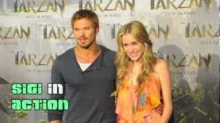 Tarzan 3D  Kellan Lutz and Spencer Locke Photocall amp Interviews [upl. by Zanze]