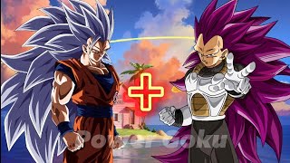 Goku ultra instinct 3  Vegeta ultra ego 3 fusion VS All dragonball goku vegeta [upl. by Salokkin]