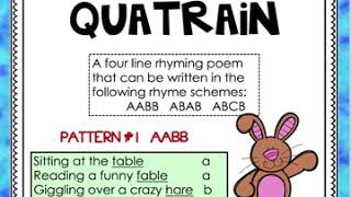 Quatrain Poems [upl. by Ainyt]