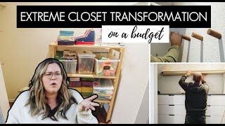 DIY Closet Transformation On A Budget  IKEA hack  Amazon Organization [upl. by Notlad]