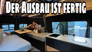 Sprinter 4x4 Camper Van • Möbelbau • Küche • Bett und Kühlschrank • der Innenausbau ist fertig 🥳 [upl. by Ericha]