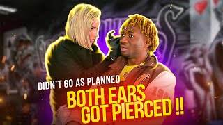 I GOT MY EARS PIERCED FOR THE FIRST TIME CRAZY EXPERIENCE [upl. by Amehr416]