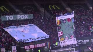 Portland Thorns first match first tifo [upl. by Sinclare]