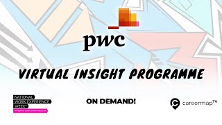 PwCs Virtual Insight Programme  National Work Experience Week 2023 [upl. by Annaj]