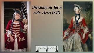 Getting Dressed for a ride 1740 style [upl. by Tloc]