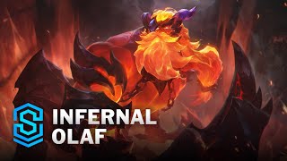 Infernal Olaf Skin Spotlight  League of Legends [upl. by Aisak932]