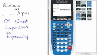 Mode 3 Radians Degrees TI 84 Calculator Mode [upl. by Edva274]