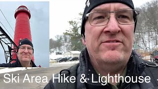 Hiking at Mulligans Hollow and South Pier Grand Haven Michigan [upl. by Riatsila927]