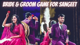 Best Couple Game for Sangeet  Shoe game  Bride Groom Game  Funny Questions  Banker Couple [upl. by Eerok]