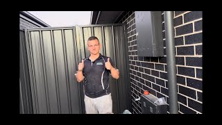 How to install a custom colorbond gate with a good neighbour infill panel Tips  tricks [upl. by Neras]